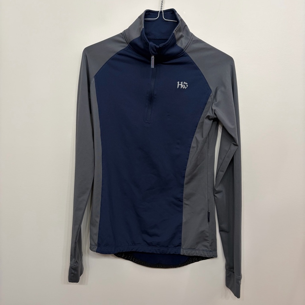 Horseware Thea Tech Quarter Zip Ladies Fleece Top - Castle/Navy Size XS Woman’s